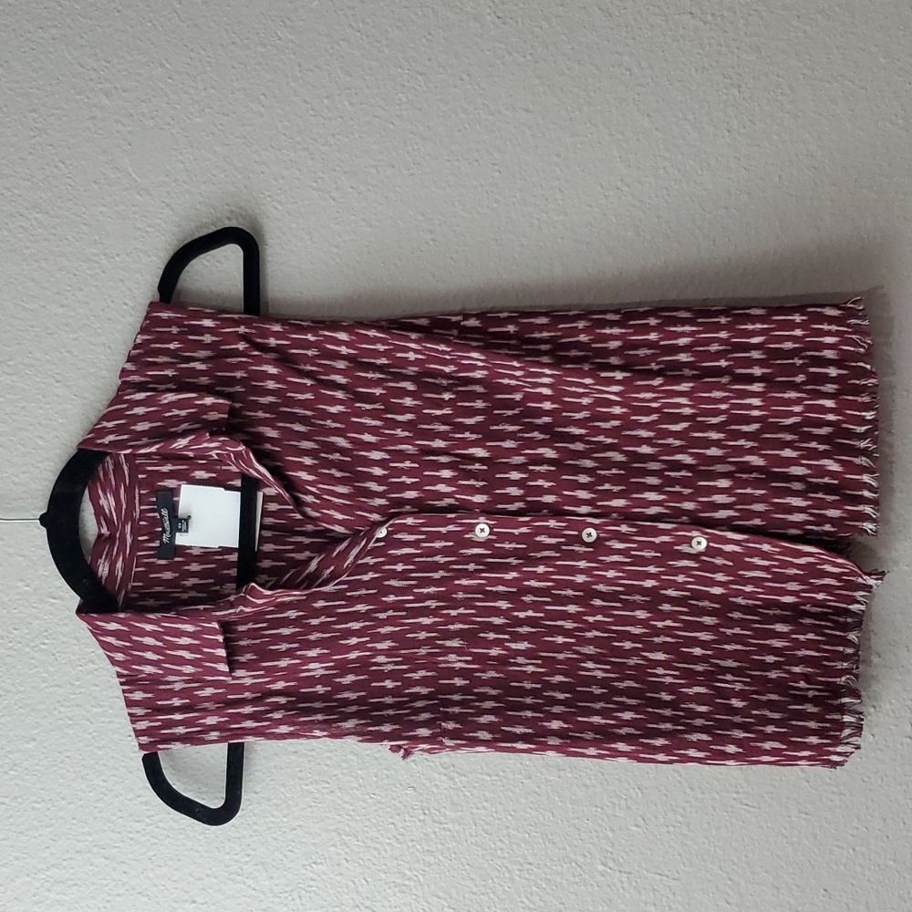 Madewell Button-Down sleevless top Southwestern/Boho Print